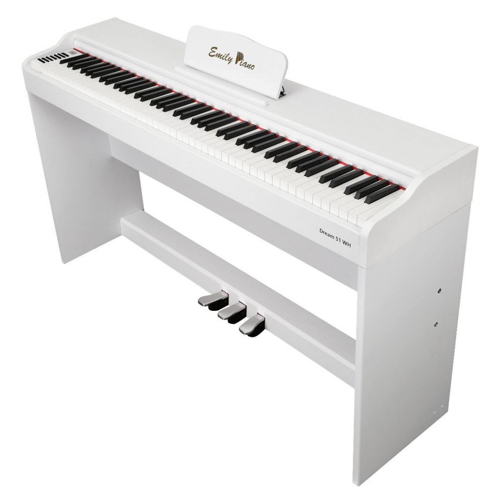 EMILY PIANO D-51 WH - Цифровое фортепиано со стойкой в комплекте