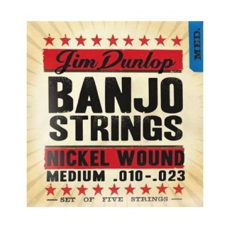 DUNLOP DJN Banjo Nickel Medium - Nickel 10-23   ,  