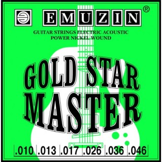 EMUZIN "GOLD STAR MASTER"      /.010 - .046/