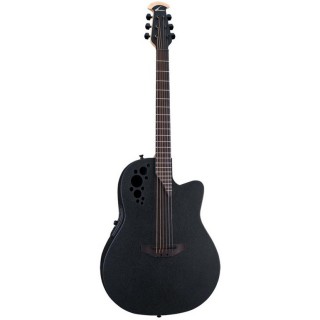 OVATION 1868TX-5 Elite T Super Shallow Black Textured -  