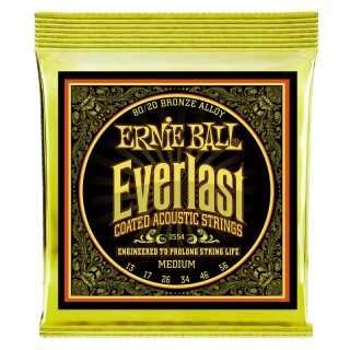 ERNIE BALL 2554 -     Everlast 80/20 Bronze Medium (13-17-26-34-46-56)