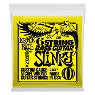 ERNIE BALL 2837 -   6- - Nickel Bass SS Slinky 6 (20w-30-42-54-4-90)