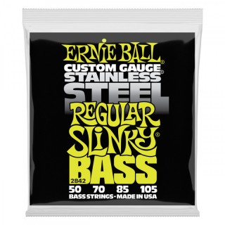 ERNIE BALL 2842 -   - Stainless Steel Bass Regular Slinky (50-70-85-105)
