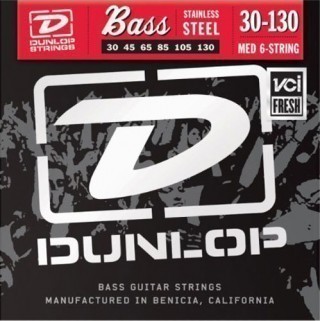 DUNLOP DBS Stainless Steel Bass 30-130 6 Strings   6- -