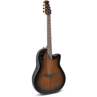 OVATION CE44P-ABLKW-G Celebrity Elite Plus Mid Cutaway Natural Australian Blackwood -  ()