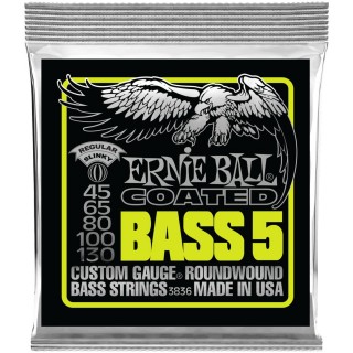 ERNIE BALL 3836 -   5- - Coated Bass Regular Slinky 5 (45-65-80-100-130)