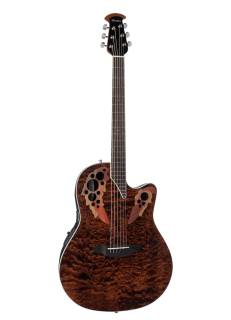 OVATION CE44P-TGE Celebrity Elite Plus Mid Cutaway Dark Tiger Eye -  