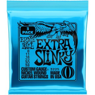ERNIE BALL 3225 -   3   Nickel Wound Extra Slinky (8-38)