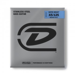 DUNLOP DBSBS45125M Super Bright Stainless Steel Medium Scale   5- -