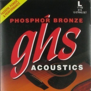 GHS 615 -   12-  -. (011.011-014.014-020.009-030w.012-040w.016-48w.026w); Phosphor Bronze