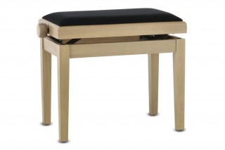 GEWA Piano Bench Deluxe White Ash Seat Black  130170 -   