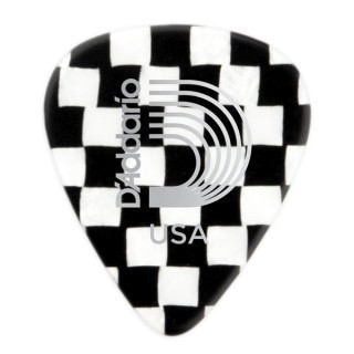 PLANET WAVES 1CCB6-10 -   Celluloid, Standard Shape, Heavy,  Checkerboard -  , 10 ./.