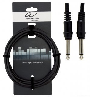 ALPHA AUDIO Basic Line Patch Cable 0,3 m  - 26,3mm Angled mono jack plug
