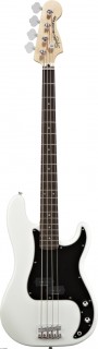 FENDER SQUIER VINTAGE MODIFIED PRECISION BASS - RW - OLYMPIC WHITE -  