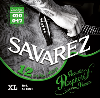 SAVAREZ A240XL Acoustic Phosphor Bronze .010-.047 -   12 .  