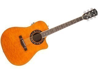 FENDER T-BUCKET 300CE AMBER QUILT MAPLE -  