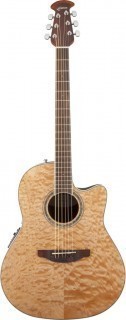 OVATION CS24P-4Q Celebrity Standard Plus Mid Cutaway Natural Quilt Maple -  