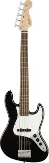 FENDER SQUIER SQ AFF J BASS V LRL BLK 5- -,  