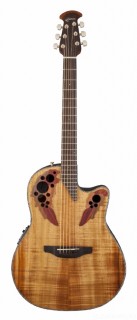 OVATION CE44P-FKOA Celebrity Elite Plus Mid Cutaway Natural Figured Koa - 