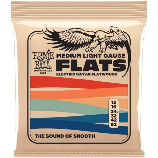 ERNIE BALL 2582 Flatwound Medium Light 11-52 -   