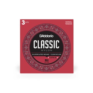 D'ADDARIO EJ27N-3D 3     , Silver, Normal Tension