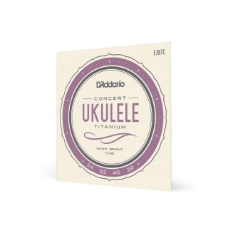 D'ADDARIO EJ87C -    Concert,  Titanium