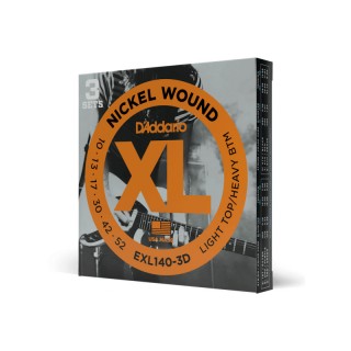 D'ADDARIO EXL140-3D 3    , Light/Heavy, , 10-52