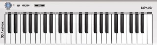 Axelvox KEY49j White - MIDI  49 ,  