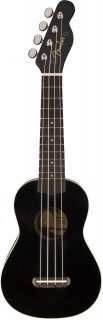 FENDER UKULELE VENICE BLACK  ,  