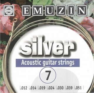 EMUZIN SILVER 7222 -   7- .  .012 - .051,    